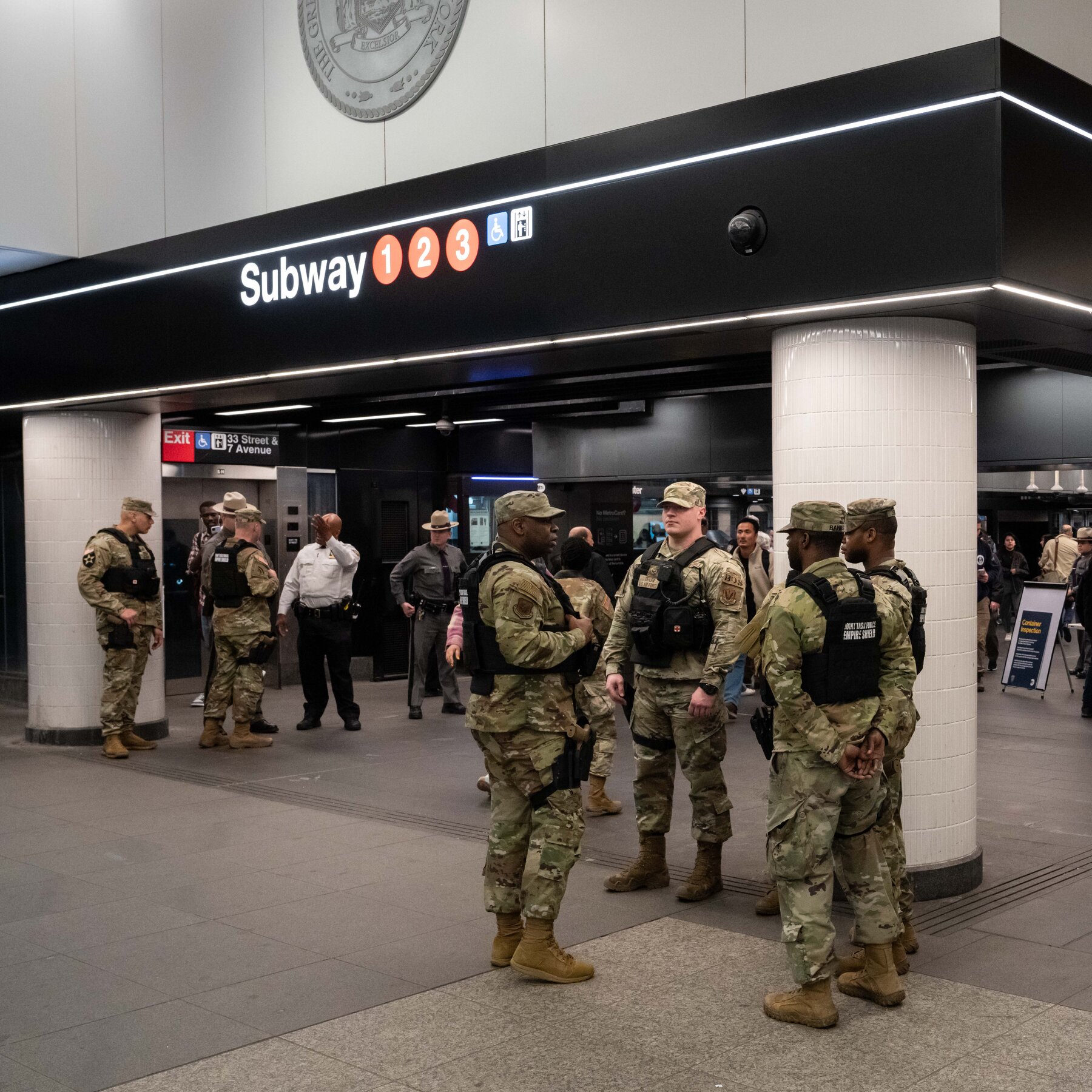 New York’s Democratic Governor Called in the Troops Last Year to Fight Subway Crime