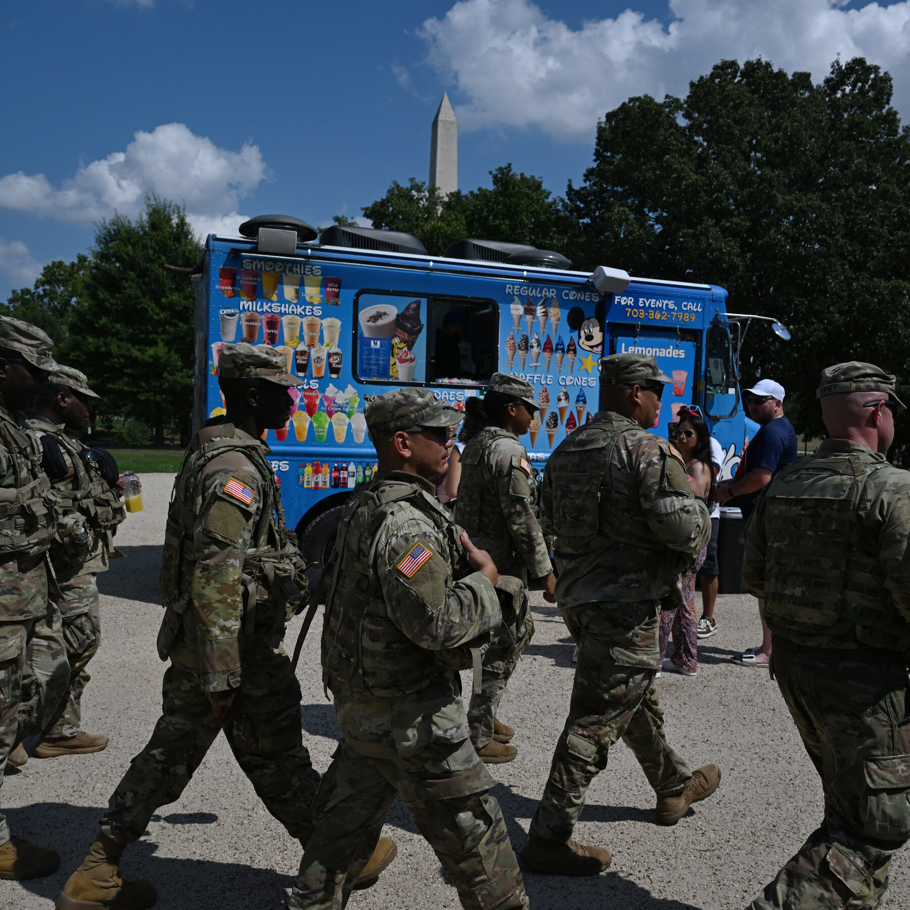 National Guard Troops in Washington Stick to Tourist Areas