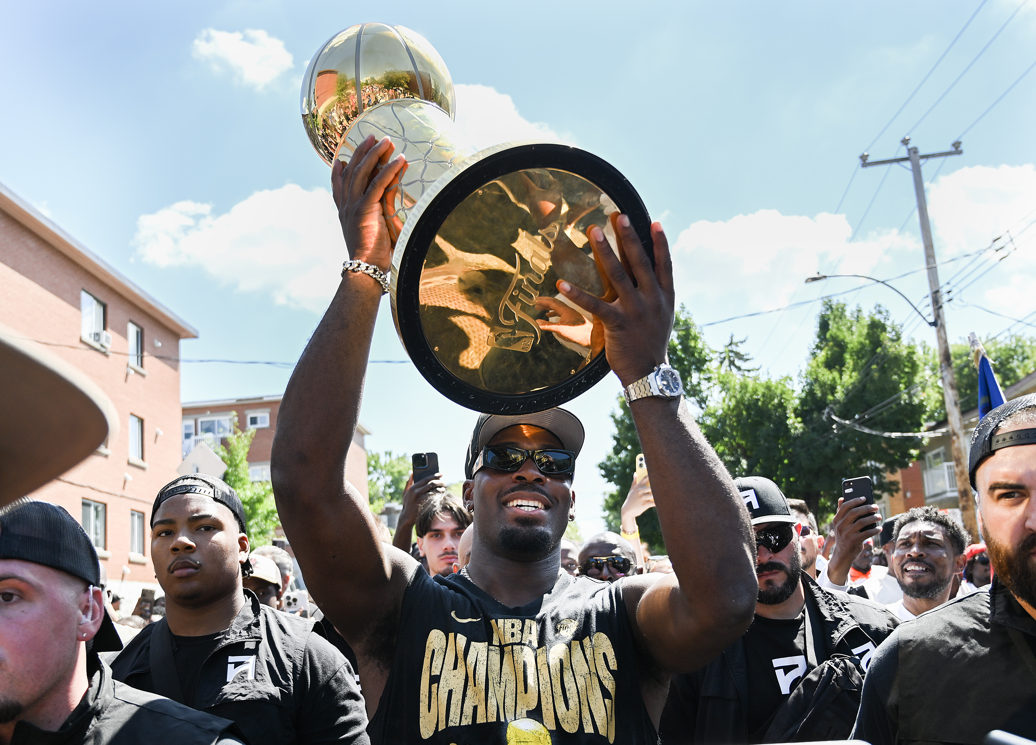 ‘Lu the champ’: Fans pack Montreal North for Dort’s NBA championship parade