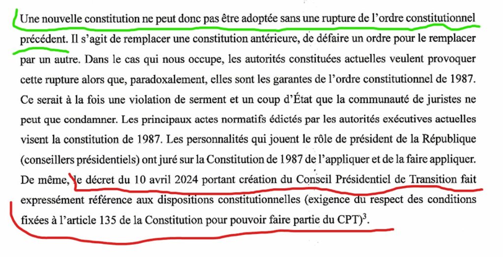 Barreau de Port-au-Prince – « Ce qui était illégitime hier le demeure aujourd’hui » : la rigueur de l’article 284-3 face au projet constitutionnel CPT/Fils-Aimé