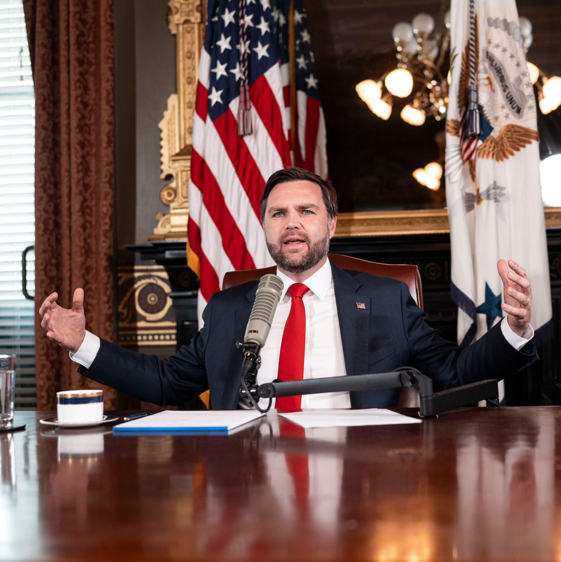 On Charlie Kirk Show, JD Vance Talks of Crackdown on Liberal Groups
