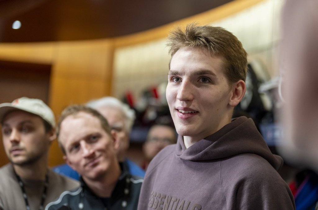 Canadiens’ Hutson says he’s a ‘USA Hockey player’ after dad’s comments spark stir