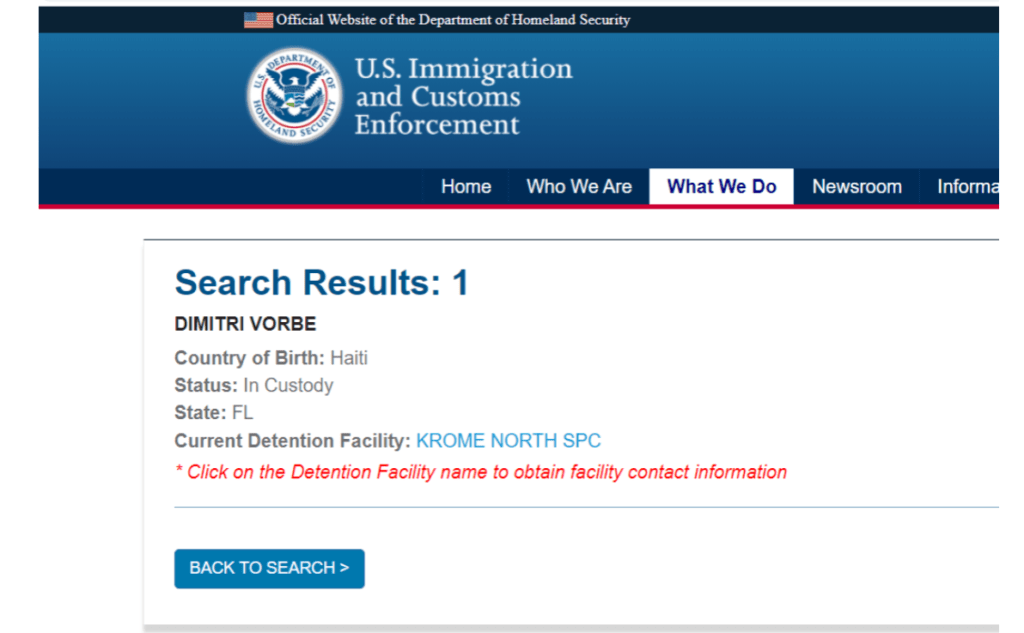 Flashback, 23 aout 2020 | Sombre dimanche d’anniversaire pour Dimitri Vorbe, toujours en détention à Krome, en Floride