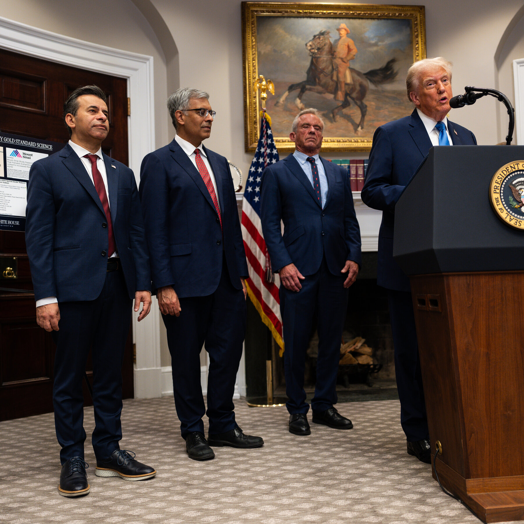 On Covid and Autism, Trump Strays From the Science