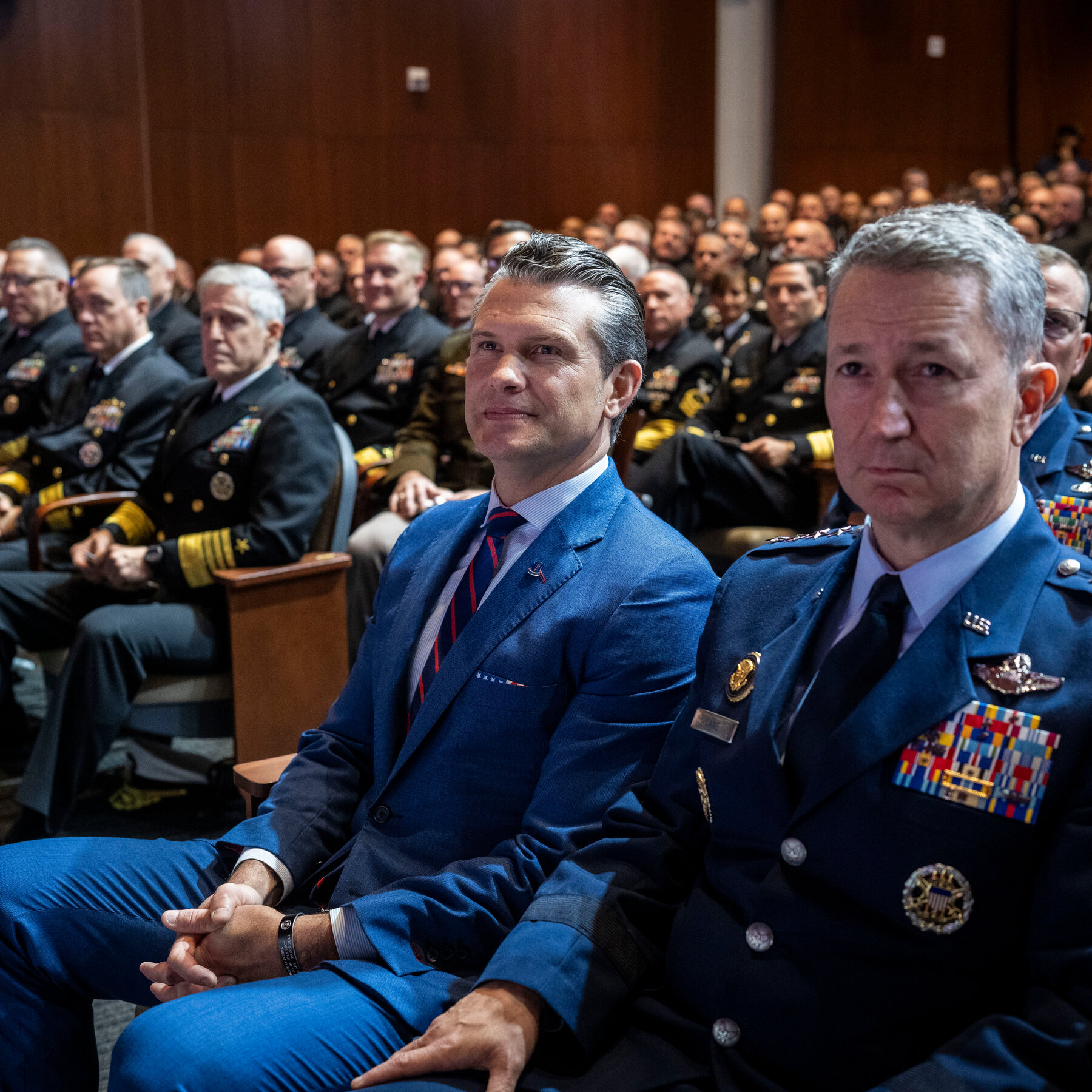 Hegseth Lectures Military Brass on ‘Woke’ Leaders, Fitness and Grooming