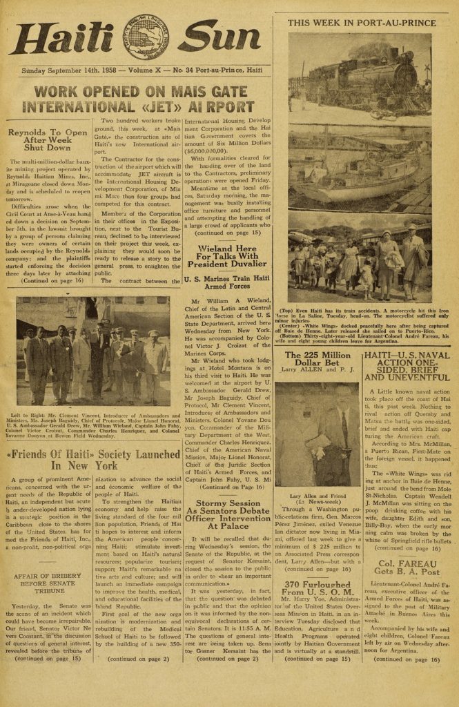 Flashback, sept. 1958 – Lancement de l’Aéroport Mais Gaté : six millions investis, mais des vols passagers existaient déjà en 1944 à Bowen Field/Chancerelles