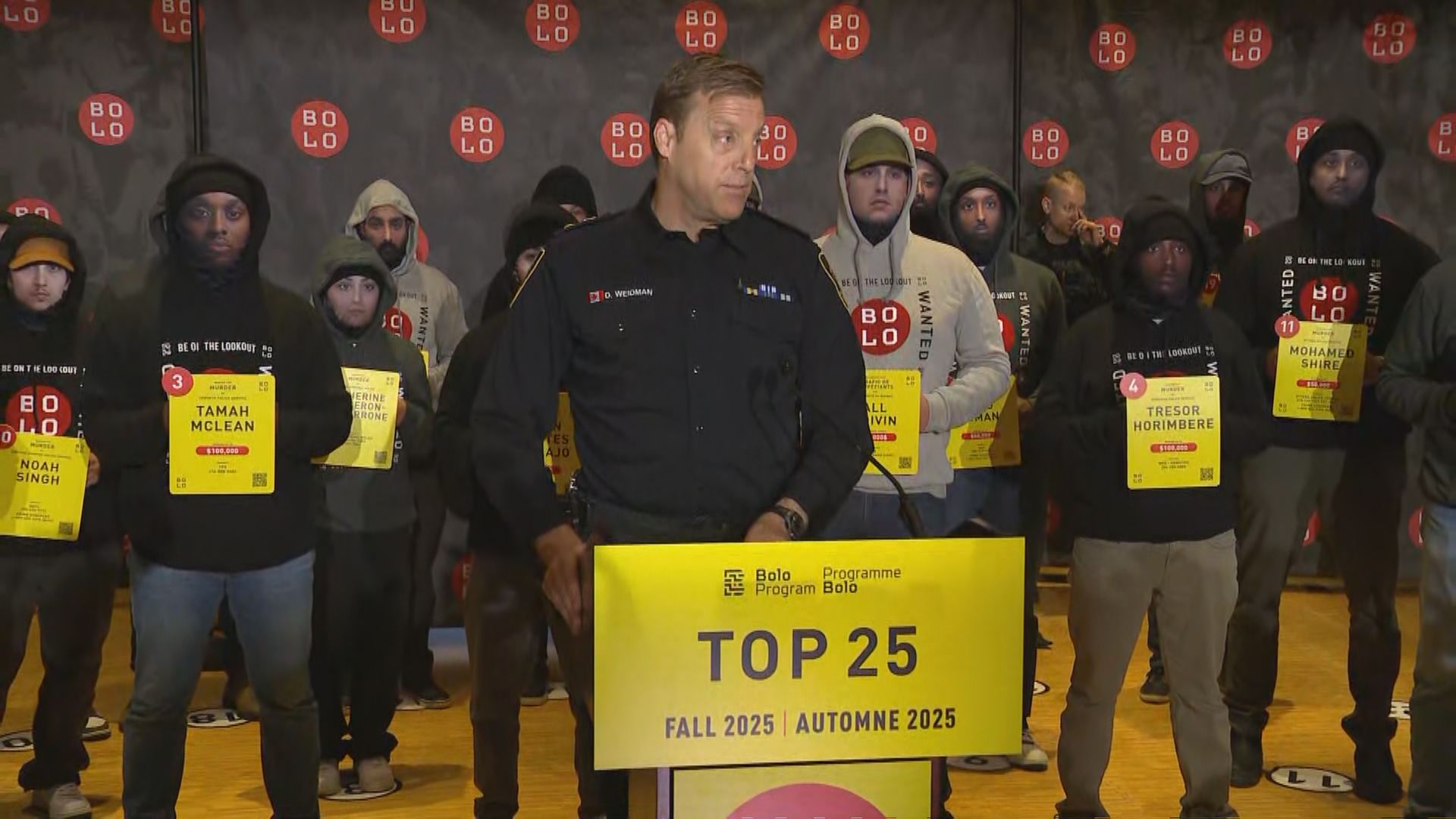 Canada’s top 25 most wanted includes 17 who face murder charges