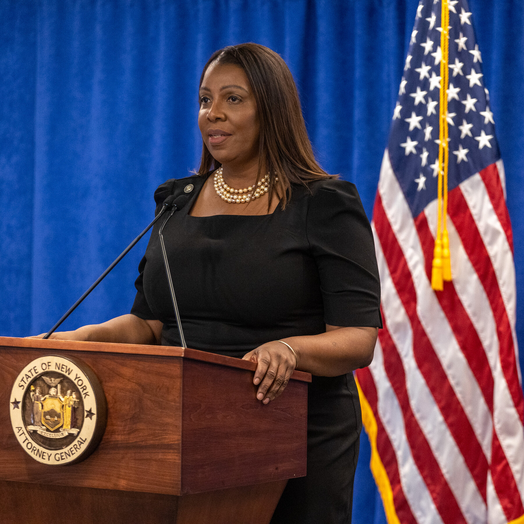 Letitia James Ran on a Platform of Holding Trump to Account