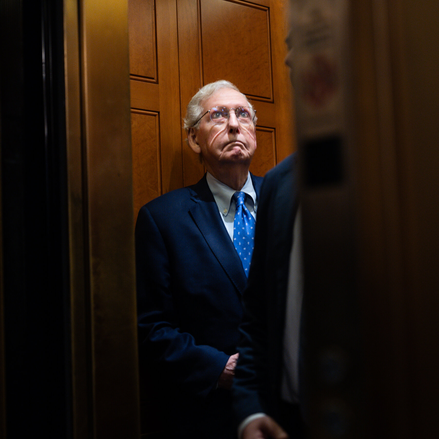 Senator Mitch McConnell Stumbles and Falls at the Capitol