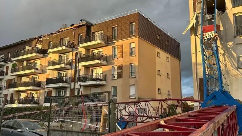 Rare tornado near French capital kills one construction worker, injures 10