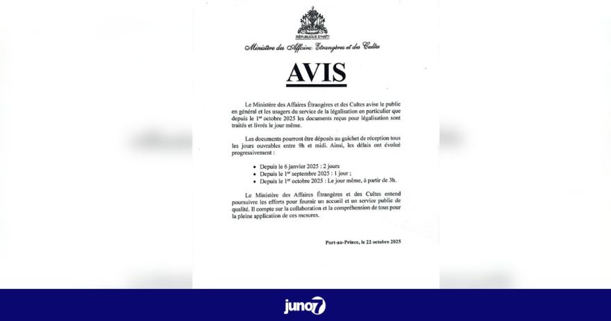 Le MAE réduit les délais de légalisation des documents à une seule journée