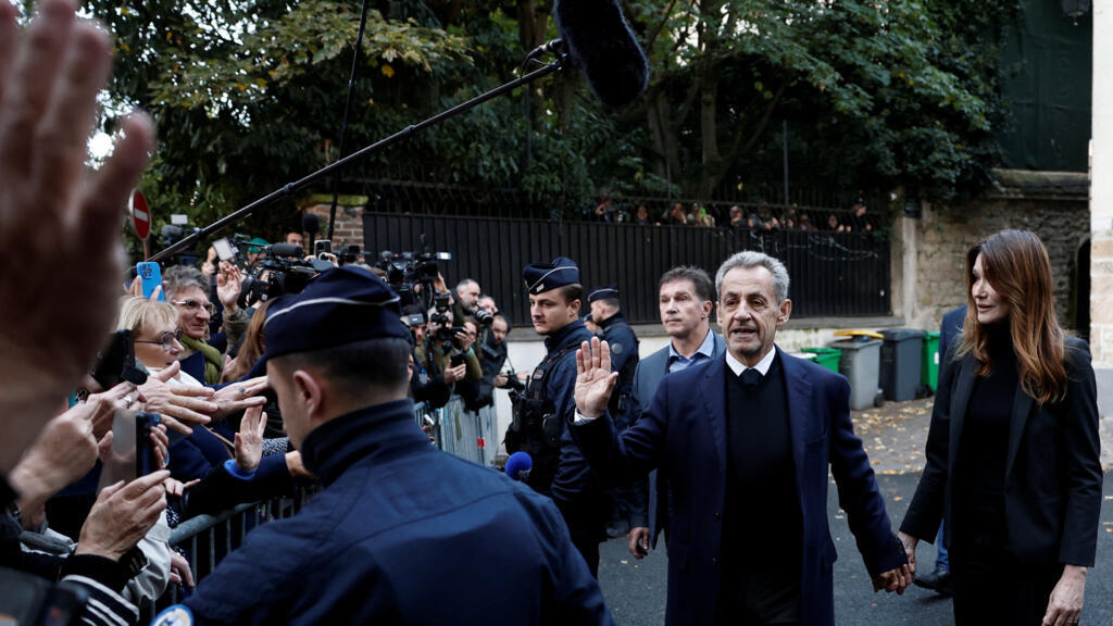 Former French president Sarkozy released from prison, pending appeal