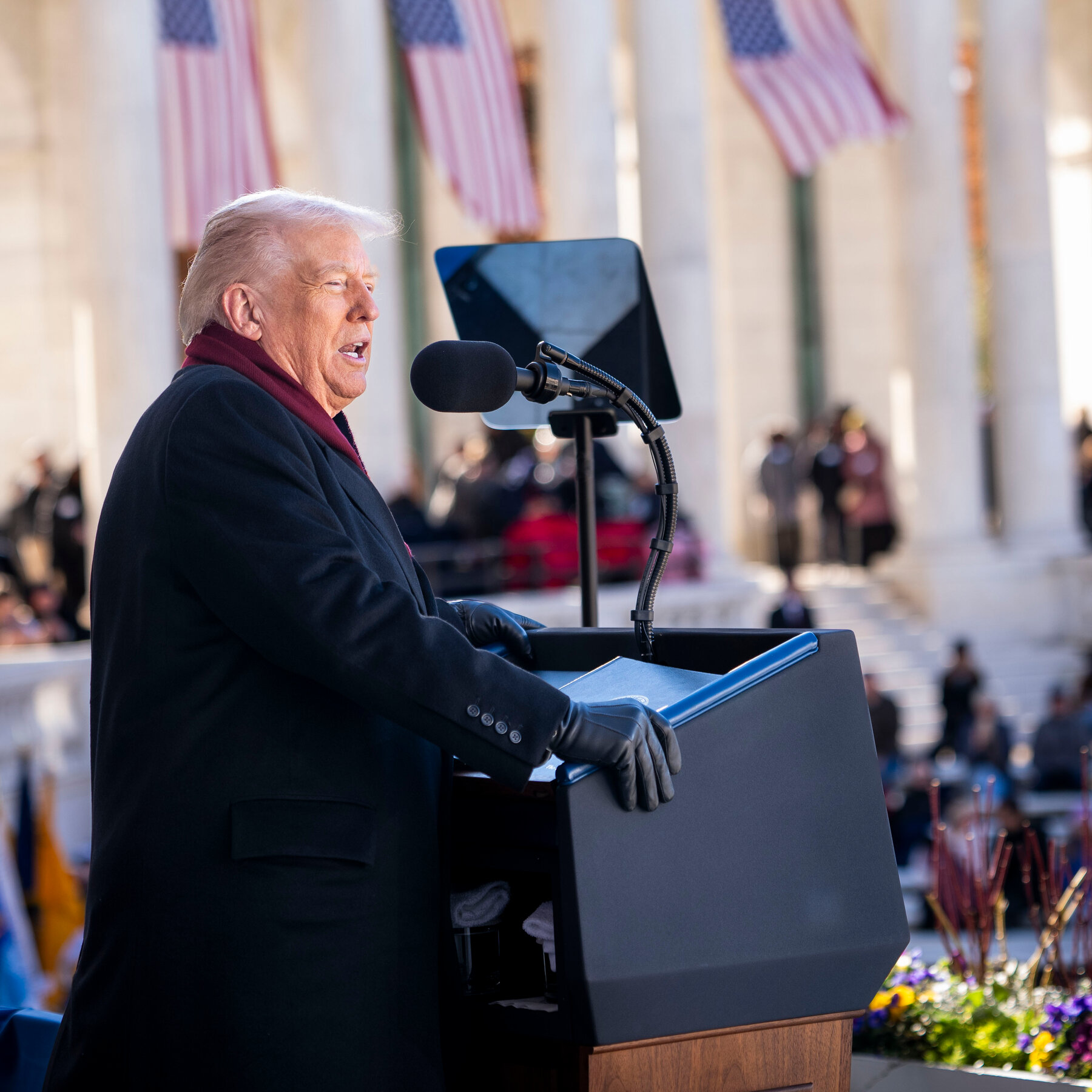Trump Lauds ‘Very Big’ Shutdown Victory for G.O.P. in Veterans Day Speech