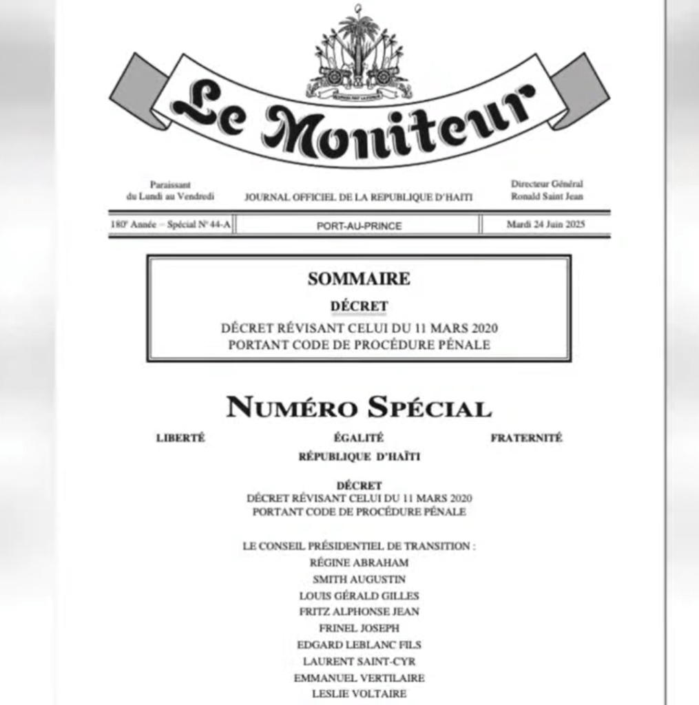 Haïti – Le gouvernement de doublure annonce le report de l’entrée en vigueur des Codes pénal et de procédure pénale