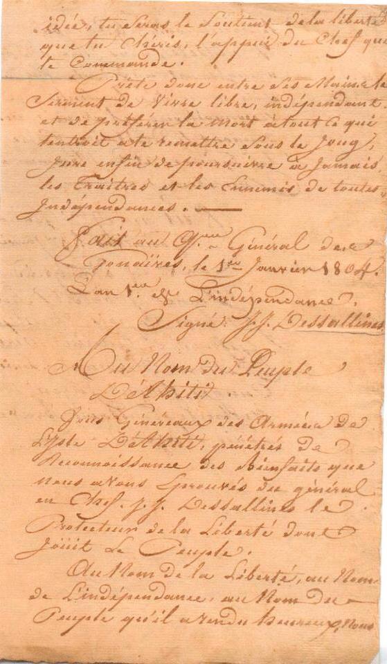 222 ans après 1804 : Haïti, Etat fondateur face aux indépendances tardives des pays de la FSG