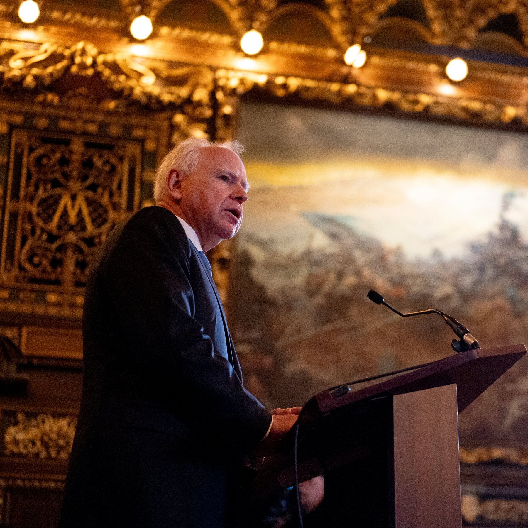 Tim Walz Says He Ended Minnesota Governor Run to Shield Residents From Trump