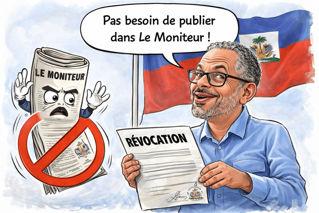 Haïti | Validité ipso facto d’un acte de révocation sans exigence de publication, le Moniteur n’ayant pas une telle mission