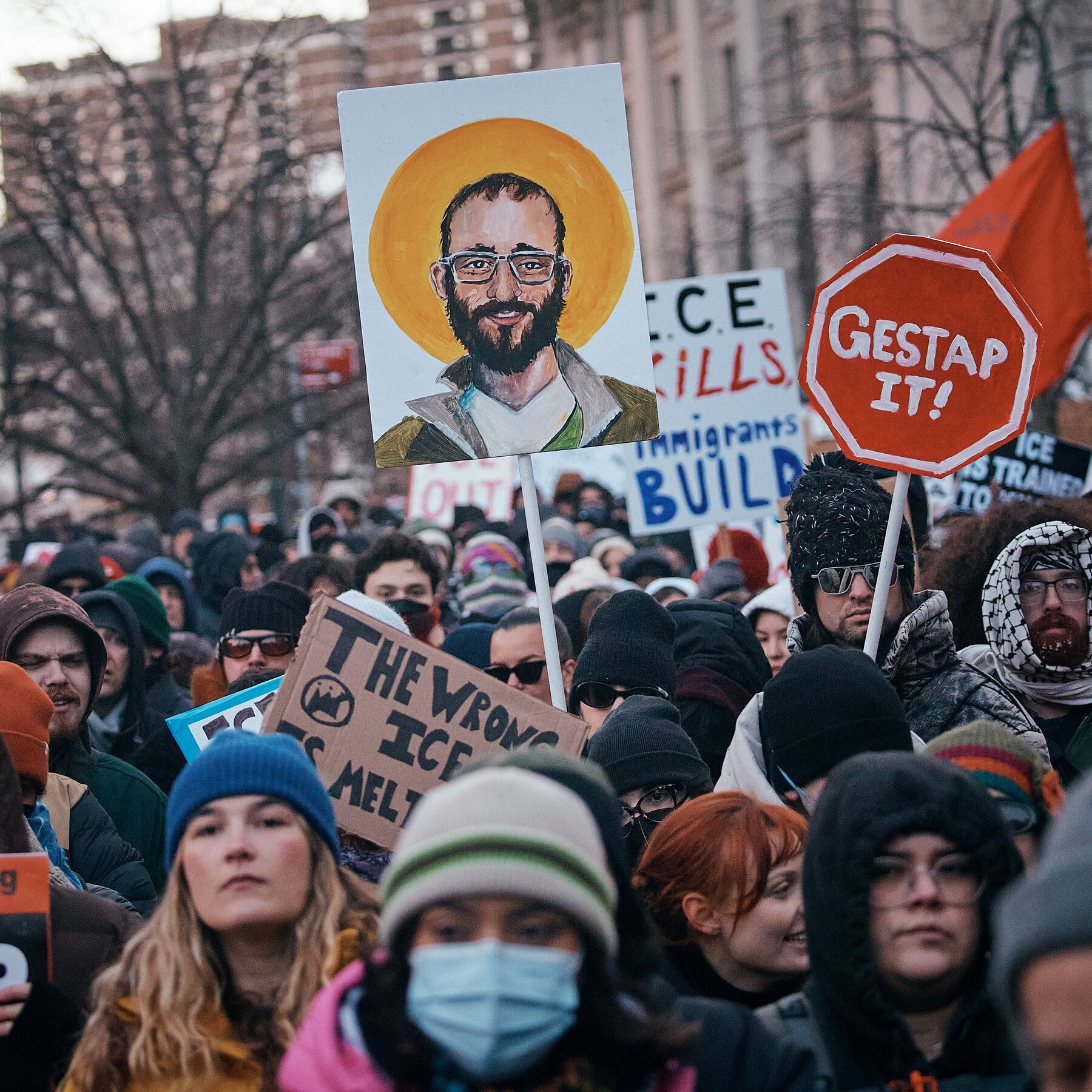 Protesters Denounce Trump Immigration Tactics in ‘National Shutdown’