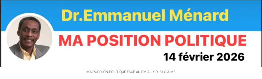 Dr Ménard : Haïti sous un régime de « non-droit encadré », critique du Premier ministre de doublure en place