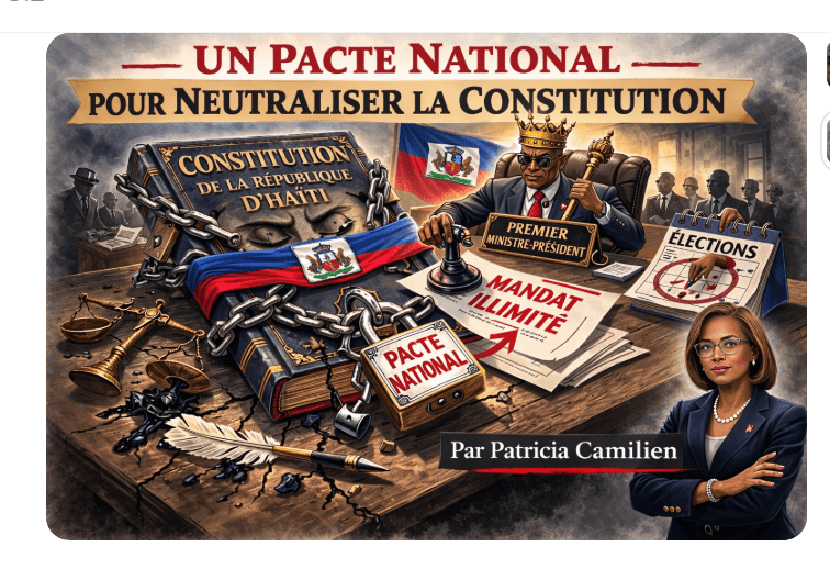 Patricia Camilien – Un Pacte National pour neutraliser la Constitution