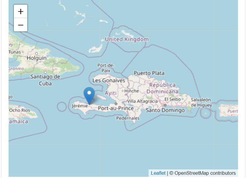 La terre a tremblé vendredi dans la commune des Baradères