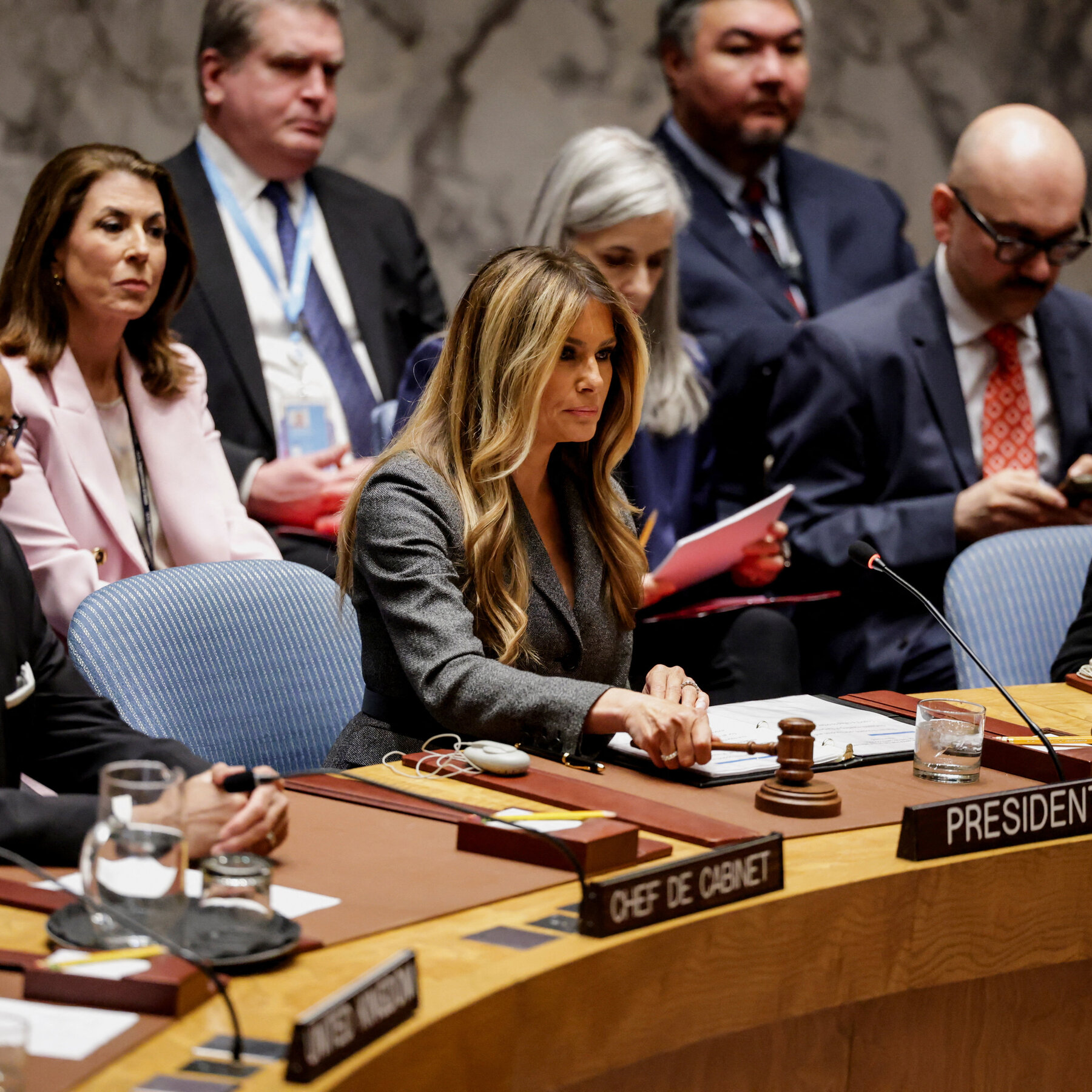 Melania Trump Promotes ‘Peace Through Education’ at U.N. as War With Iran Expands