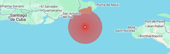 Séisme en mer entre Cuba et Haïti : magnitude 5,3 ressentie dans le Nord