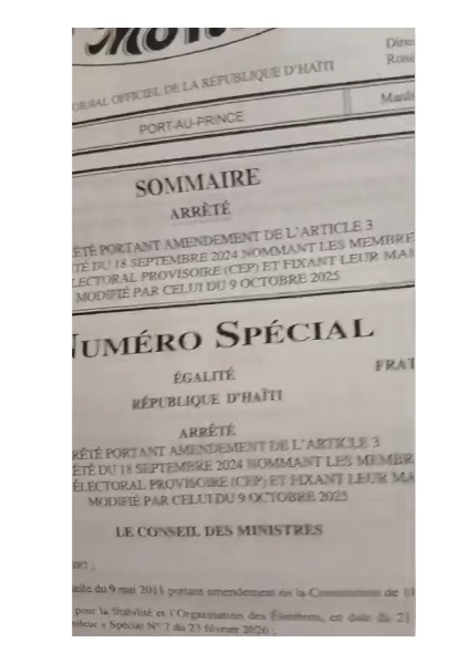 HAÏTI / DÉCRET : le Premier ministre de doublure Fils-Aimé impose un « référendum-bidon » en violation flagrante de la Constitution du 29 mars 1987