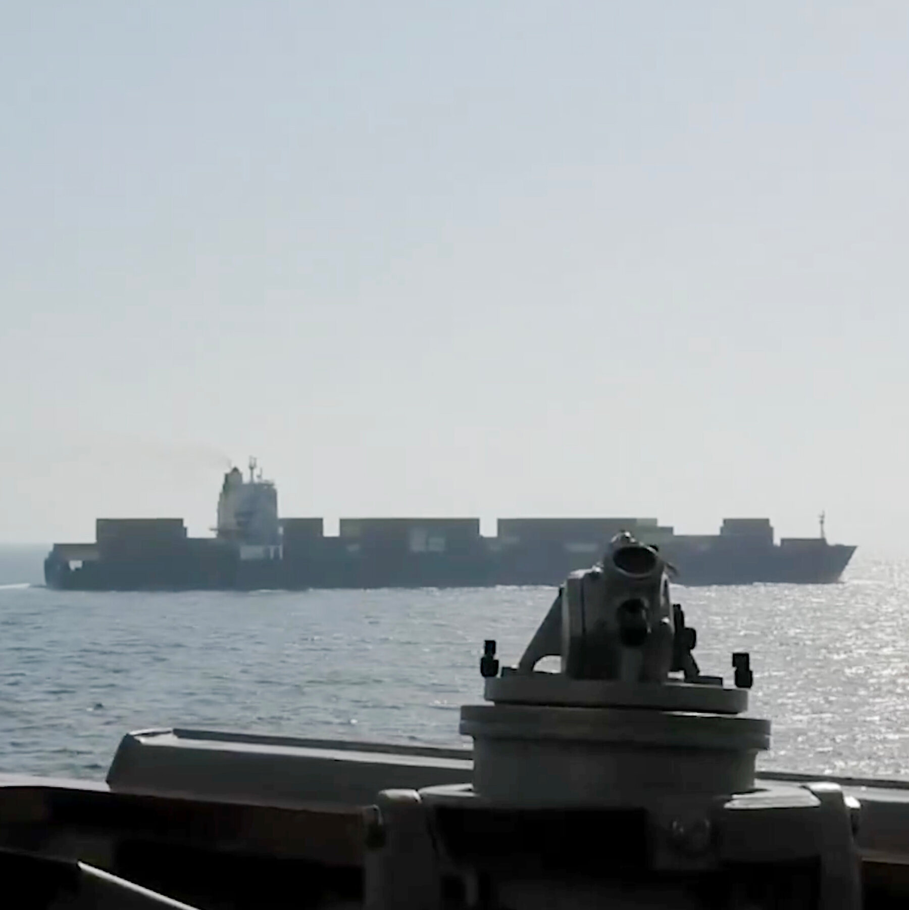 U.S. Fires on Iranian Cargo Ship in Arabian Sea
