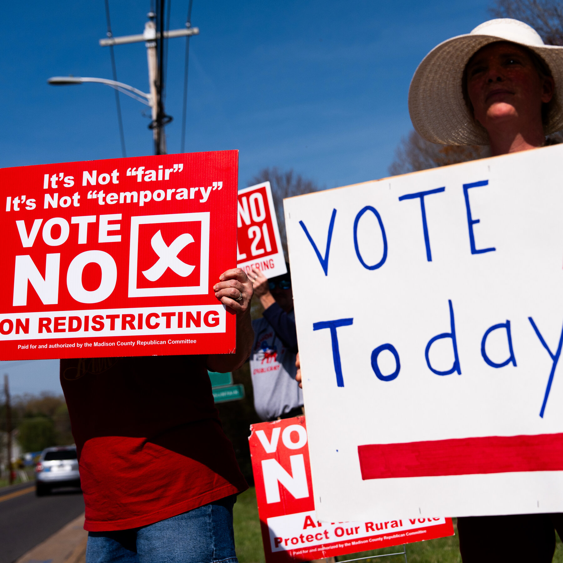 Anger Evident in Red Areas as Virginians Cast Their Votes
