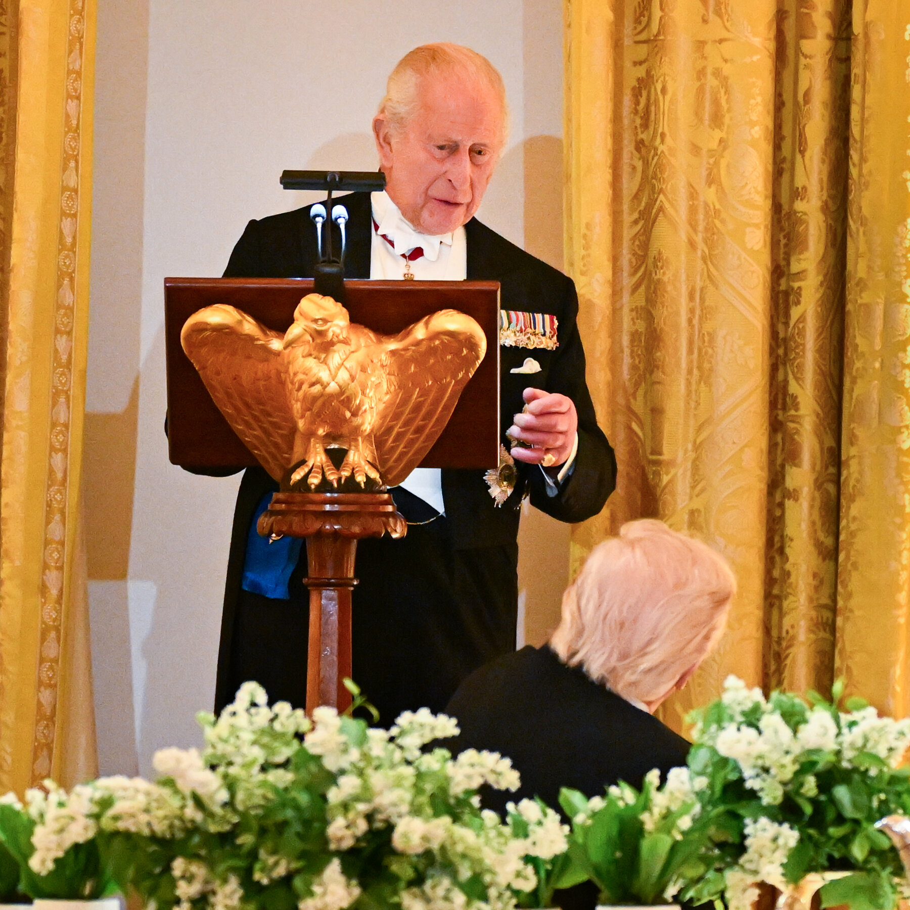 At State Dinner, King Charles Charms the Court of Trump