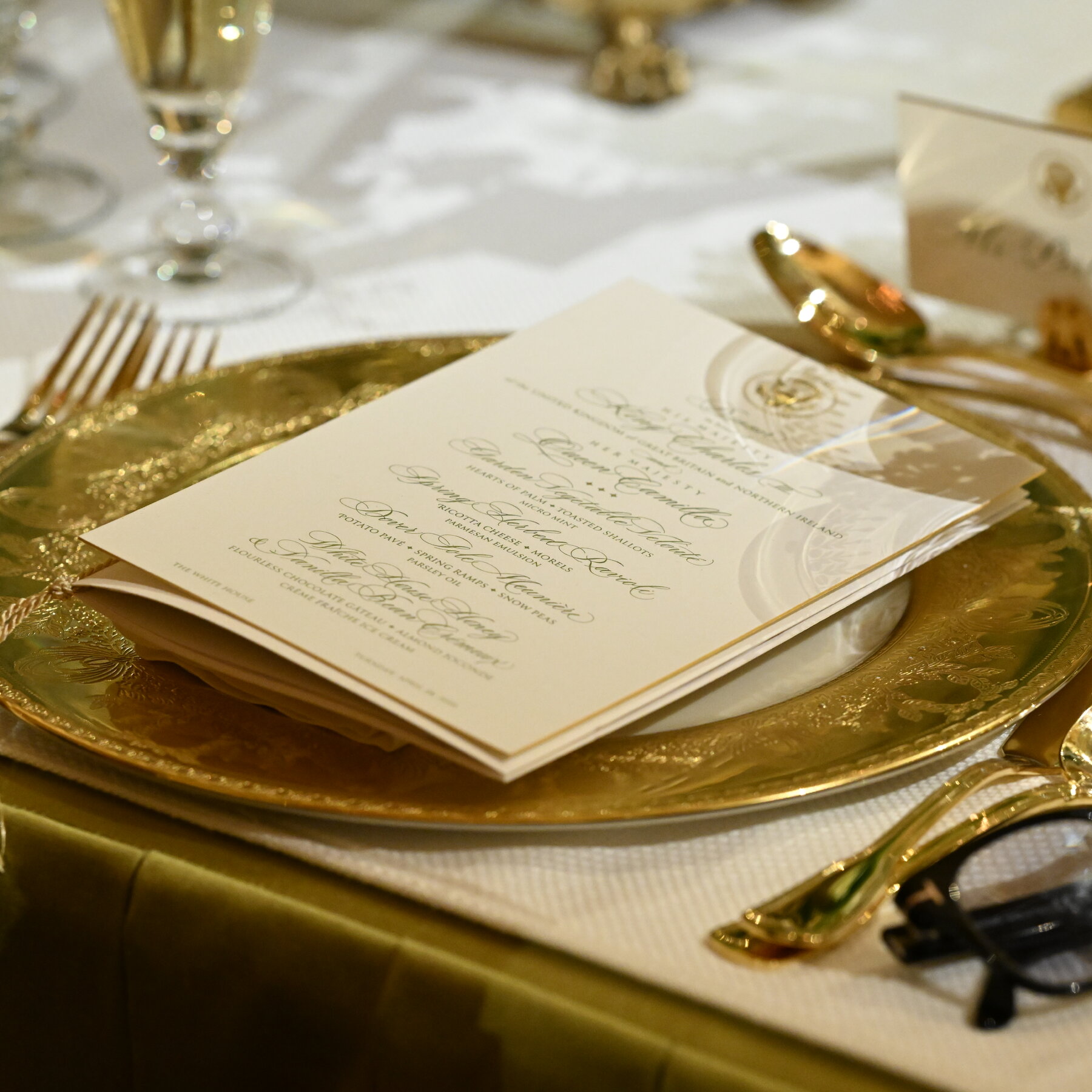 See the Menu for the British Royal State Dinner