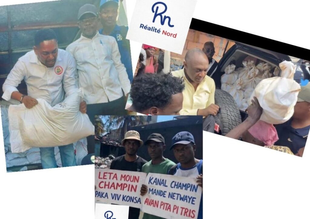 Champin (Cap-Haïtien) : rejet citoyen d’une distribution de kits alimentaires et critique d’une politique sociale jugée inefficace