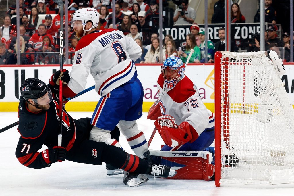 ‘A little bit snake-bit’: Canadiens encouraged after top line breaks out in Game 1