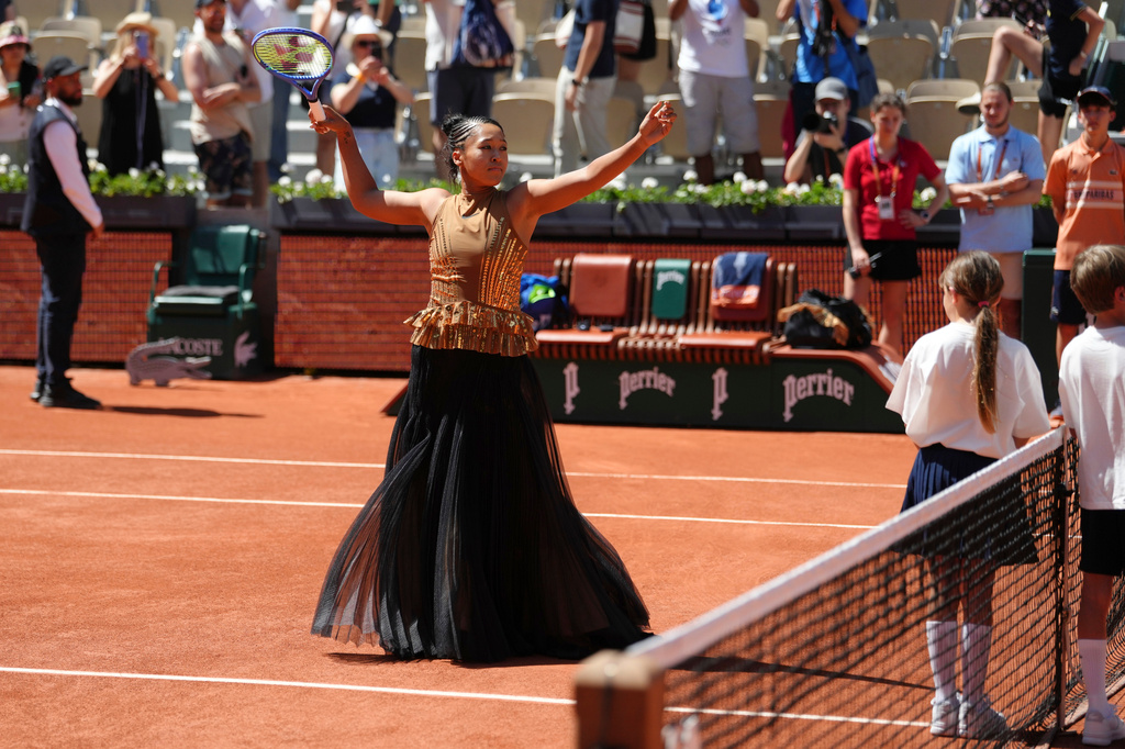 Japanese-Haitian tennis player Naomi Osaka brings couture flair to French Open opener