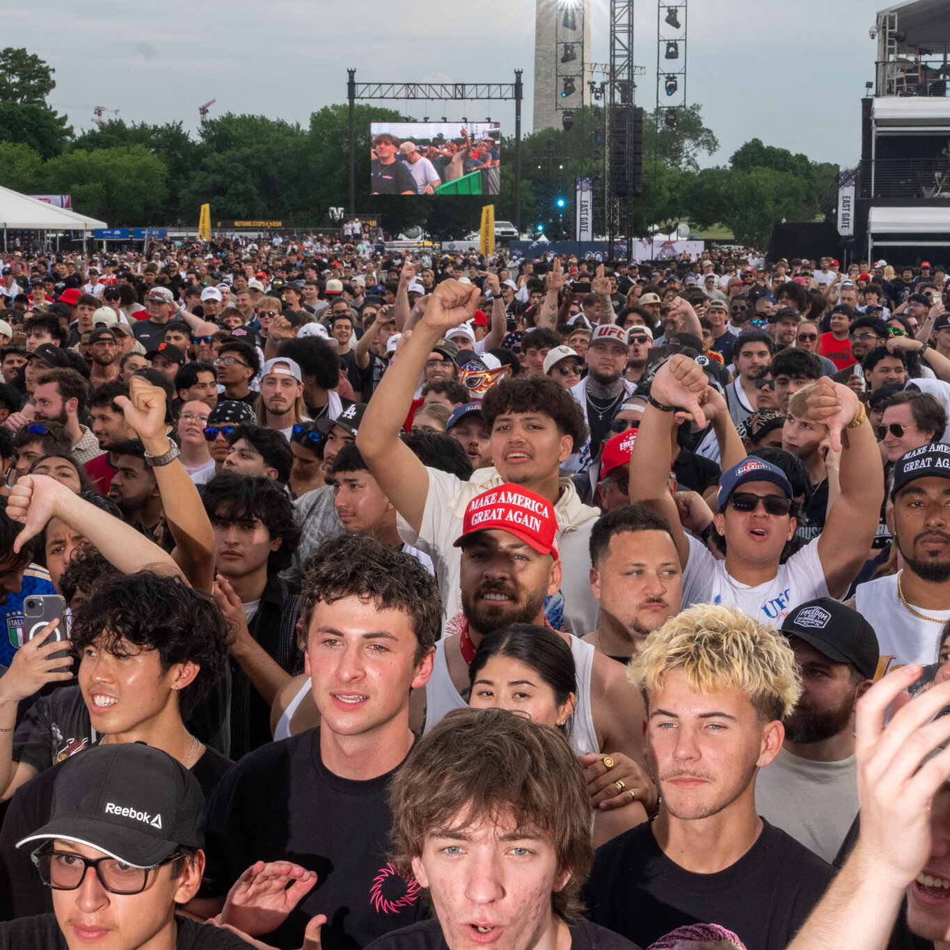U.F.C. Viewing Party Draws Thousands to White House Ellipse