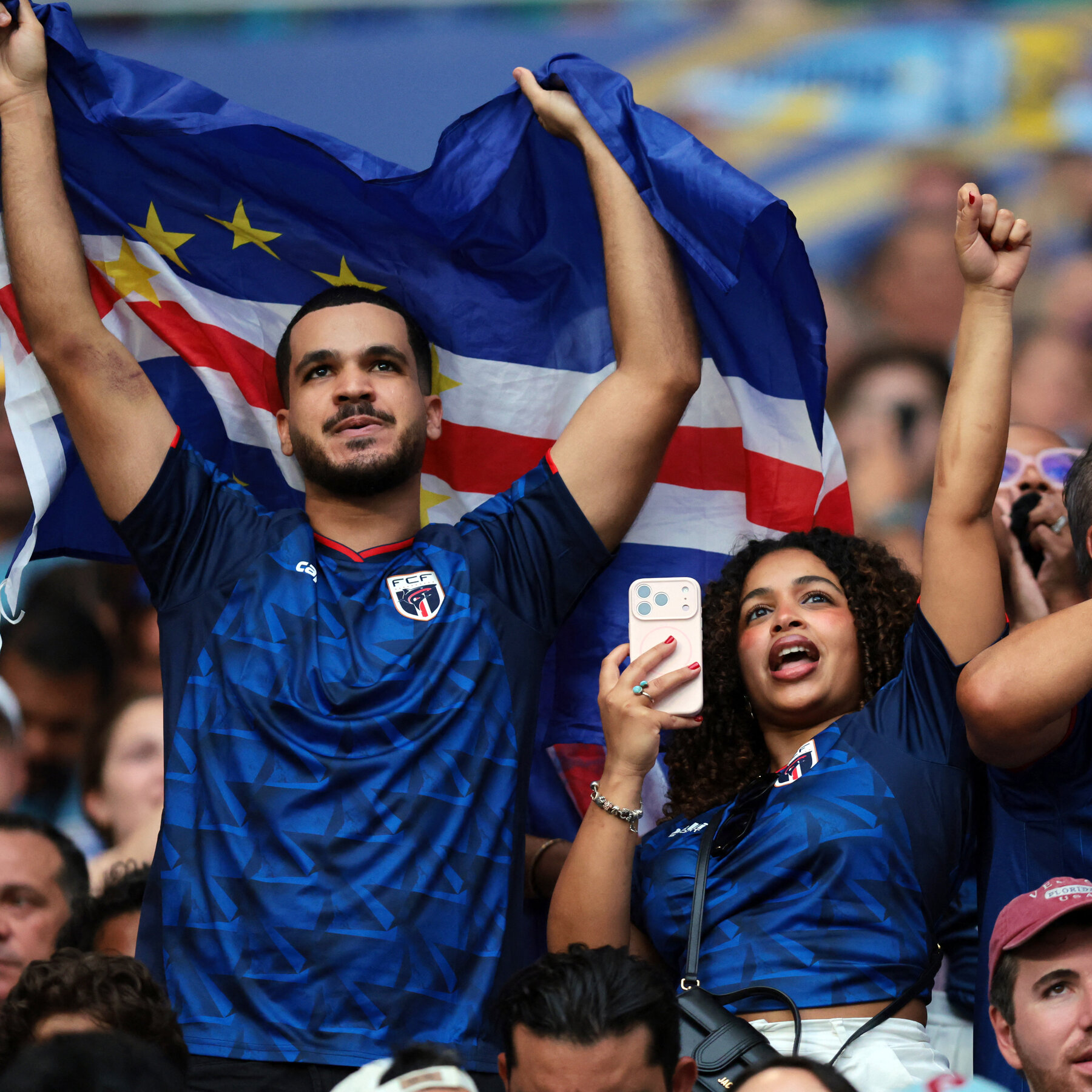 ‘The world knows we exist now’: Cape Verde fans lure neutral spectators to their side.