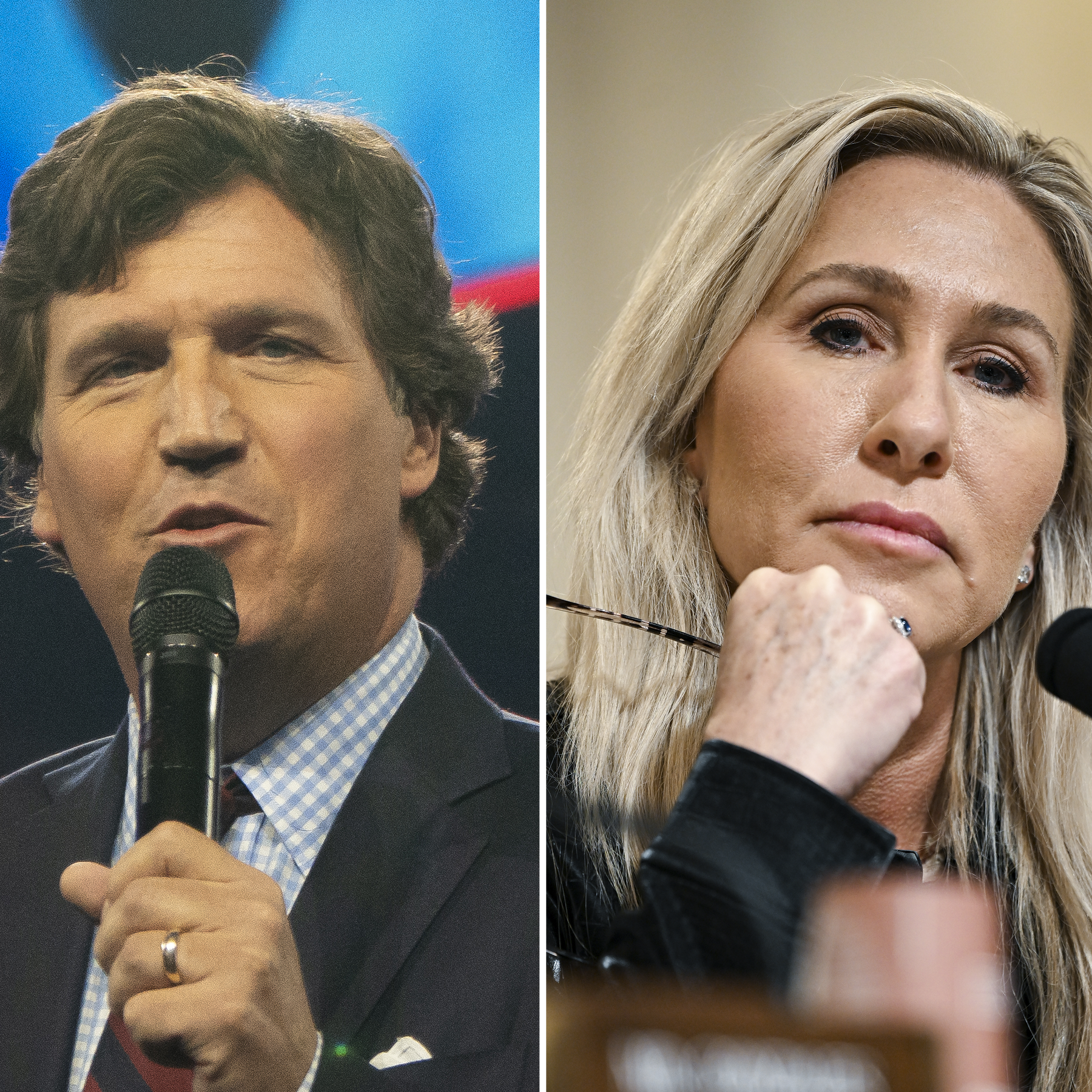 Tucker Carlson and Marjorie Taylor Greene Say They Are Done With the G.O.P.
