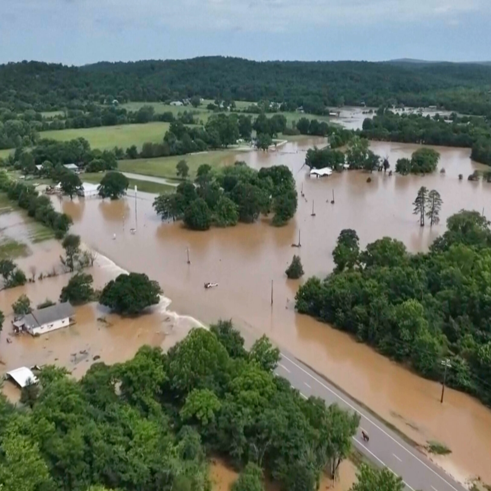 Black Hawk Helicopters Rescue Hundreds From Summer Camp During Floods
