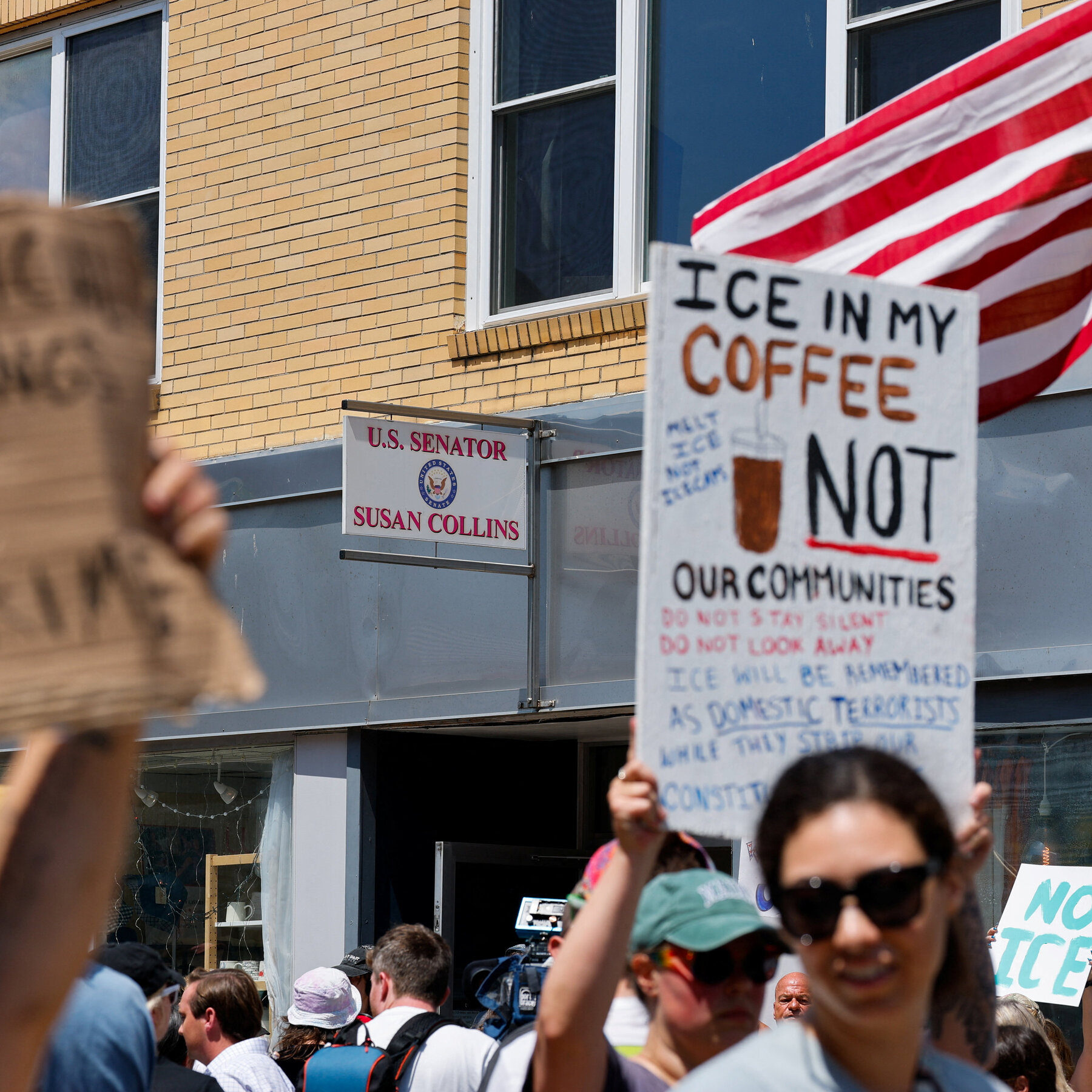 Democratic Senate Candidates in Maine Denounce Deadly ICE Shooting
