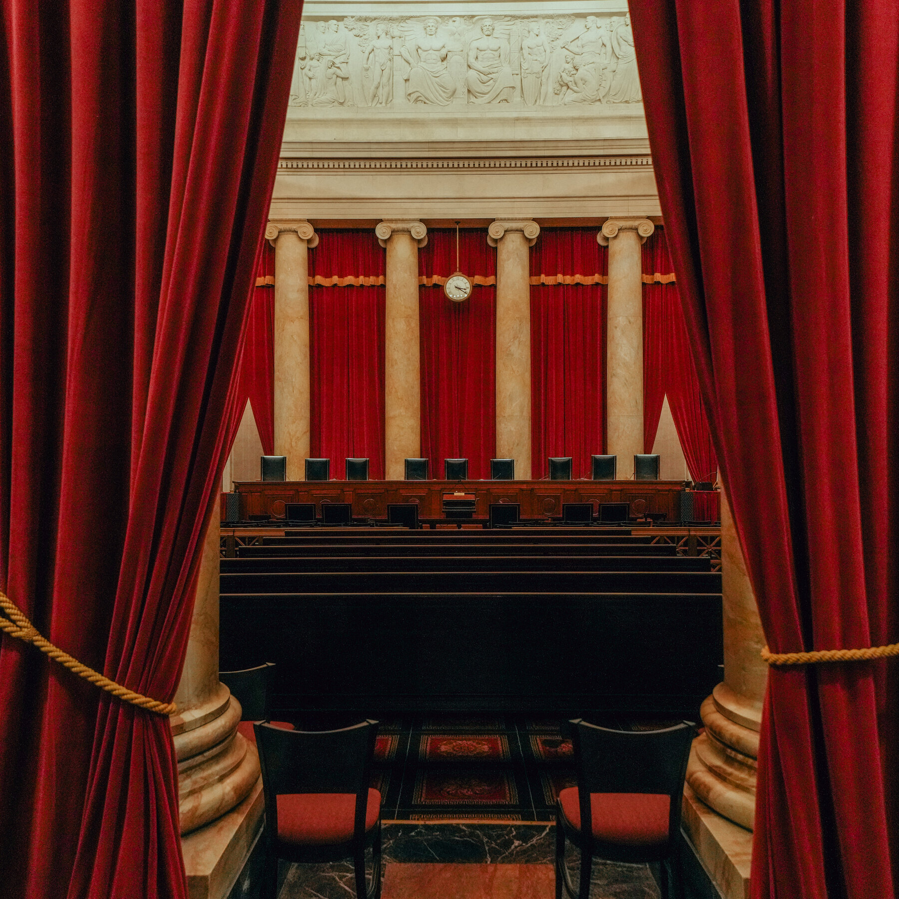 Security threats led the Supreme Court to shut its front doors 16 years ago.