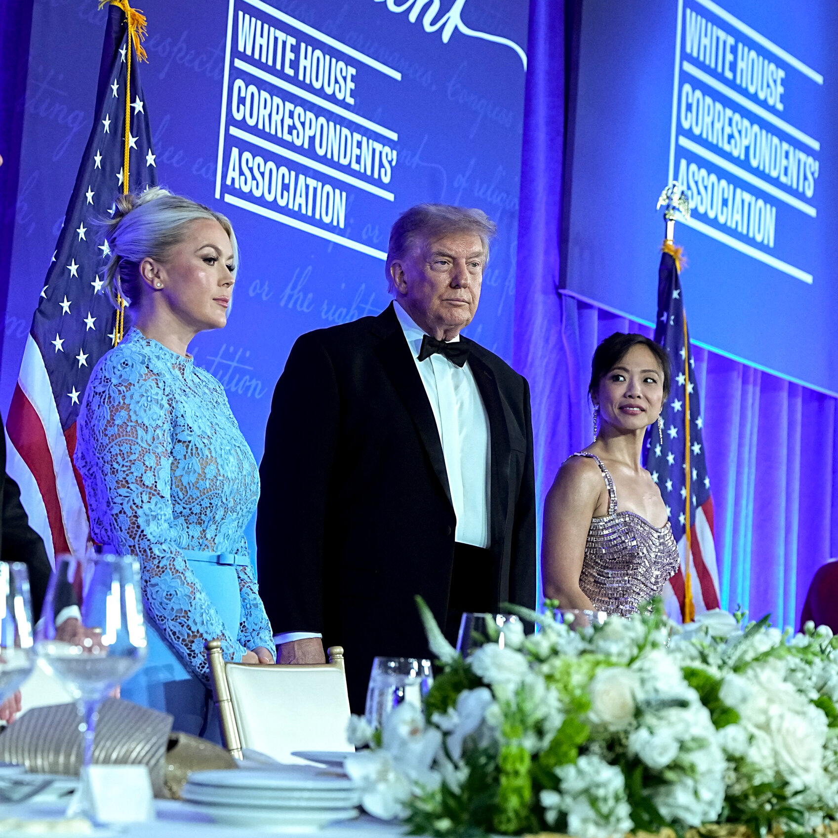At Correspondents’ Dinner, a Rambling Trump Hurls Insults