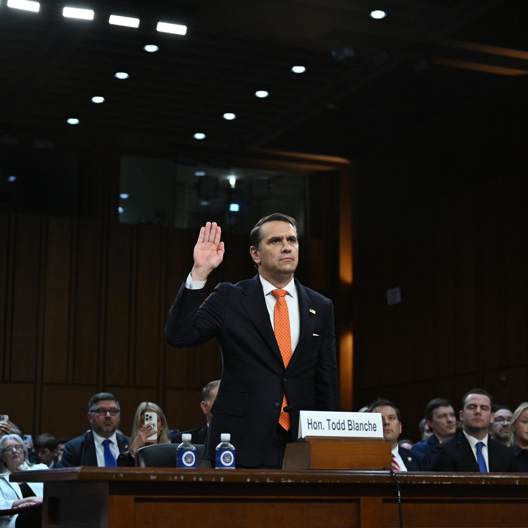 Senate Democrats Press Blanche on Times Subpoenas