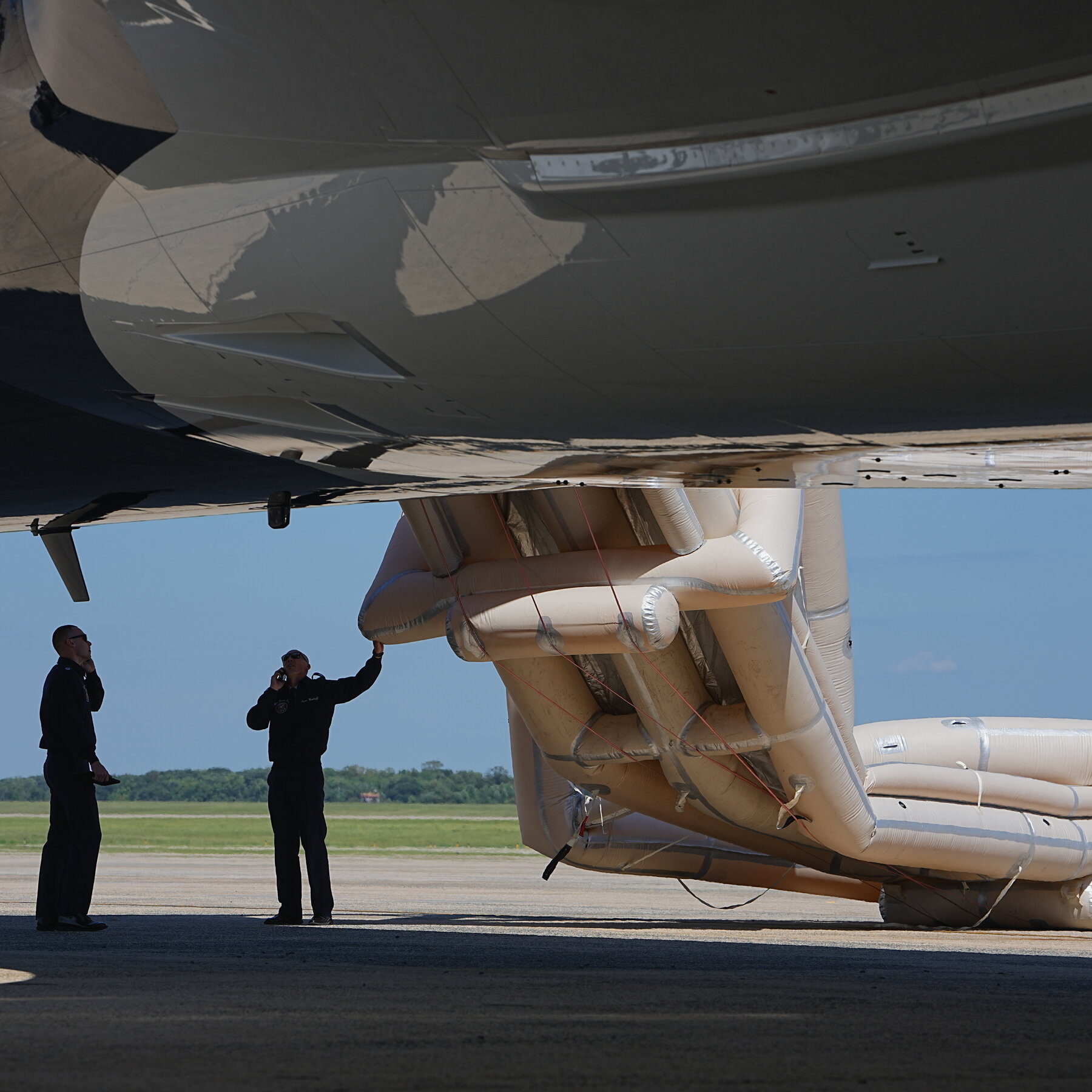 Trump Is Delayed After Emergency Slide Deploys on New Air Force One