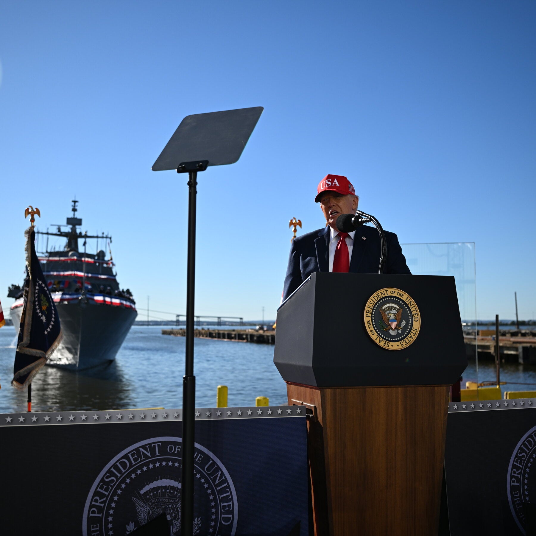 How a Maryland Shipyard Turned Into a Squabble Between Trump and Wes Moore